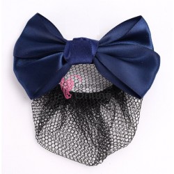 Plasa pentru cocuri cu fundita si clema KFT03 Bleumarin